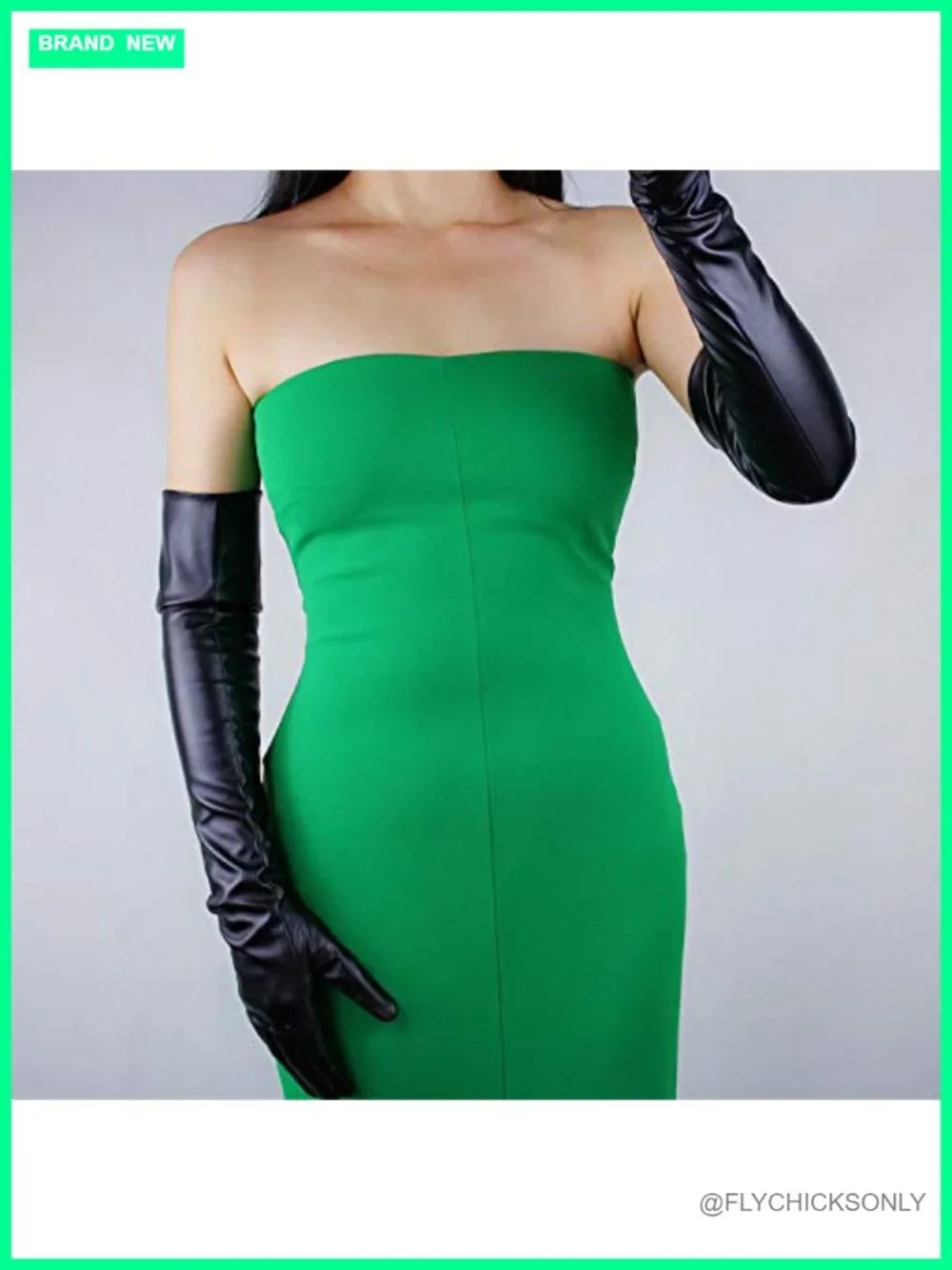 Faux PU Leather Opera Gloves 24